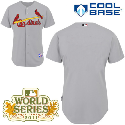 durable St. Louis Cardinals Blank Gray MLB Jersey With 2011 World Series MLB Jerseys
